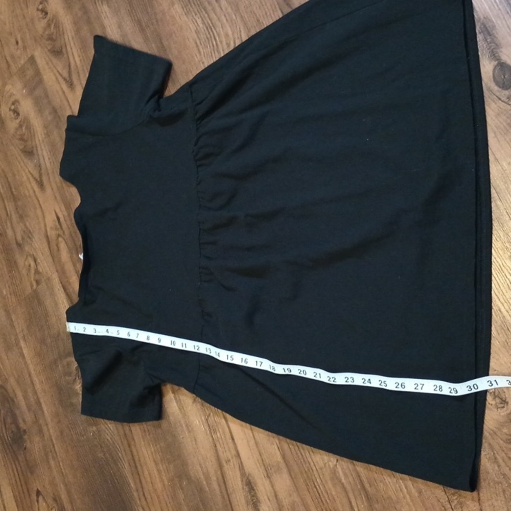 La Blanca Beachwear Mini Black Anchor Coastal Baby Doll Dress A26 - Picture 5 of 6